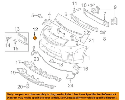 TOYOTA OEM 12-15 Prius Plug-In Bumper Components-Tow Eye Cap 5212847907 - Изображение 1 из 2