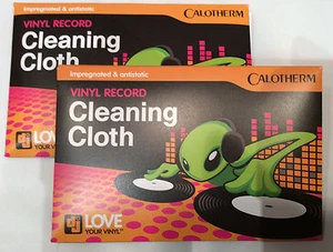  2 paños de limpieza de discos de vinilo Calotherm - microfibra antiestática impregnada - Imagen 1 de 1