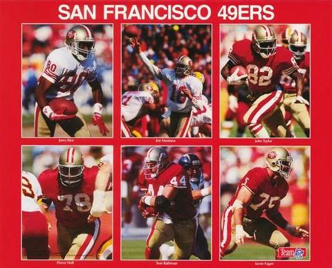 SMALL POSTER:NFL FOOTBALL: SAN FRANCISCO 49'ERS COLLAGE - FREE SHIP #6245 LP46 R Cover