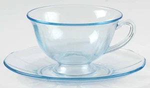 Fostoria Fairfax Blau Tasse & Untertasse 5485943 - Bild 1 von 1