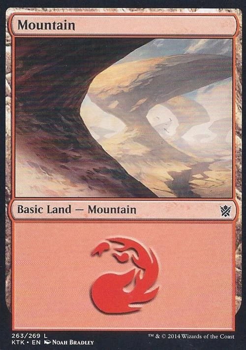 Mountain (263) - Medium Play MTG Khans of Tarkir - Image 1 of 1