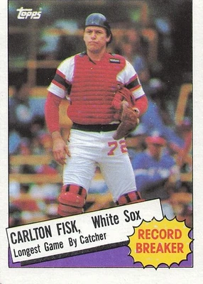 1985 Topps #1 Carlton Fisk, NM - Image 1 of 2