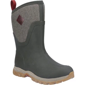 Muck Boots Women's Arctic Sport II Mid Height Wellingtons Boots - Olive - Picture 1 of 6