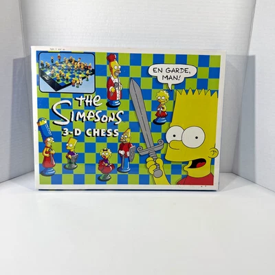 1991 The Simpsons 3D Chess Set Complete Board Game Vintage Sealed Fox Brand New - Image 1 of 4