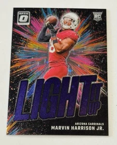 2024 Donruss Optic Marvin Harrison Jr. Light It Up Rookie Purple Stars SP 20/25 - Picture 1 of 3