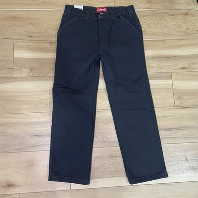 COLEMAN STRETCH FLEECE LINED CARGO PANTS 32x30 RAVEN BLACK TEAR RESISTANT BNWT - Image 1 of 4