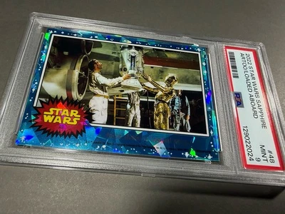 (PSA 9) 2022 Star Wars Sapphire #48, “Artoo-Detoo Is Loaded Aboard” - Image 1 of 3