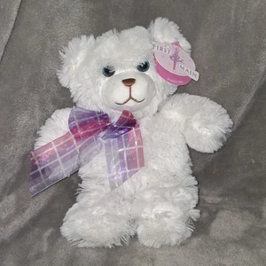 First & Main Dena White Bear Plush 2018 Stuffed Animal Toy #1784 Soft Cuddly - Picture 1 of 13