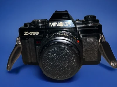 Minolta X-700 35mm SLR Film Camera with 50mm Lens Tested Works Preowned VGC - Image 1 of 4