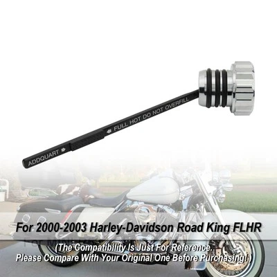 Tapón de tapa de tanque de varilla de medición de aceite 0710-0121 para Touring Road King Electra Glide 00-06 U Foto 1 de 4