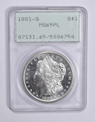 MS65 PL 1881-S Morgan Silver Dollar PCGS Rattler Upgrade? *0315 - Image 1 of 3