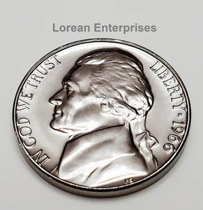 Jefferson Nickel 1966 SMS ✼JUEGO ESPECIAL COMO NUEVO✼ - Imagen 1 de 2