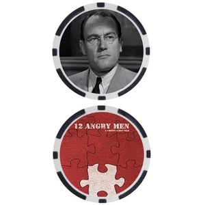 12 ANGRY MEN – JUROR 4 – E.G. MARSHALL - POKER CHIP - Picture 1 of 2