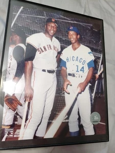 Officially Licensed /Baseball legends: Willie McCovey & Ernie Banks 8x10 - Picture 1 of 2