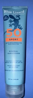 Blue Lizard Sport Mineral Sunscreen SPF 50 5oz New Formula Water Resistant 80 M - Image 1 of 4