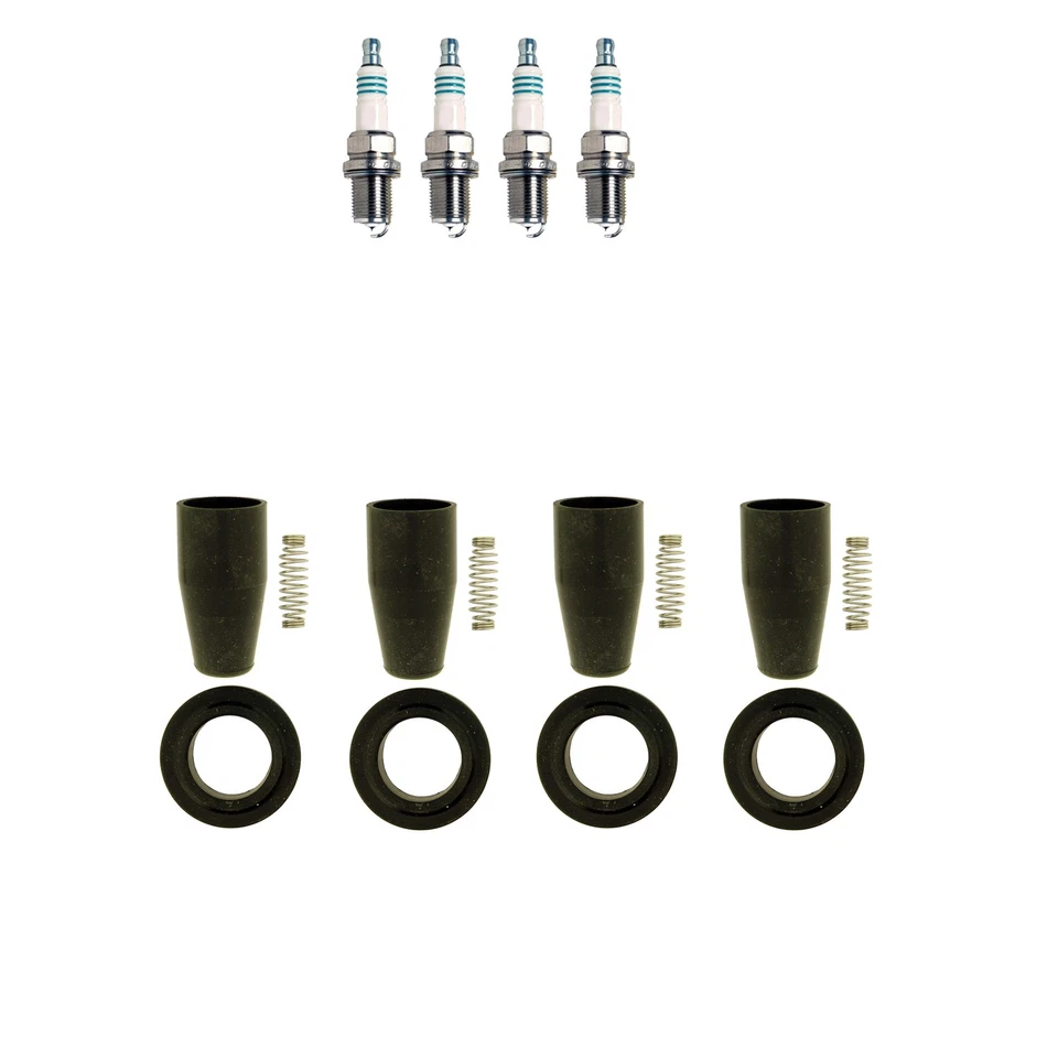 Denso 4 Iridium Power Plugs & NGK Ignition Coil Boots Kit for Chevrolet Cruze L4 - Image 1 of 1
