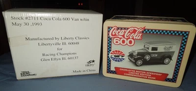 Furgoneta NASCAR COCA COLA 600 con lata 30 de mayo 1993 Racing Champions Stock #2711 Foto 1 de 4