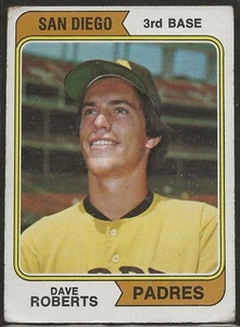 1974 Topps #309 Dave Roberts Padres poor - Picture 1 of 2