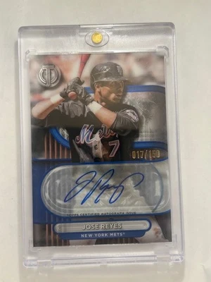 2024 Topps Tribute - Tribute Autographs - Jose Reyes - #TA-JRE - Blue /150 (AU) - Image 1 of 2