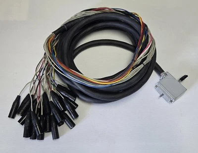 Belden 1516B Edac Elco 72 Pin 24 Channel Neutrik Gold Male XLR Audio Cable 25ft - Imagem 1 de 3