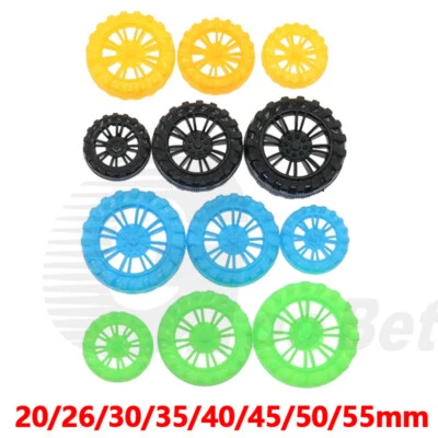 20/26/30/35/40/45/50/55mm Kunststoff Rad Reifen für RC Fahrzeug Modell Spielzeug - Bild 1 von 4