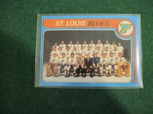 Hockey sports Topps 1979-80 Topps #257 St. Louis Blues St. Louis Blues Team Card - Picture 1 of 4