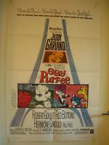 ORIGINAL GAY PURREE Animated Movie Poster Judy Garland Robert Goulet Red Buttons - Picture 1 of 1