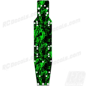 ProLine Pro 2 - Thick Chassis Protector Graphics - Dark Flames Green - Picture 1 of 1