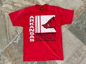 Vintage Arkansas Razorbacks College TShirt, Size Large - Picture 1 of 7