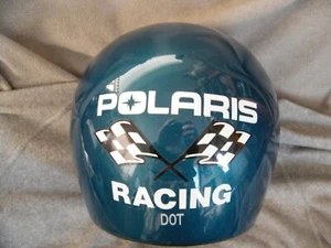 Vintage POLARIS Snowmobile RACING Helmet Large SUPER NICE SUPER RARE (Must See) - Picture 1 of 9