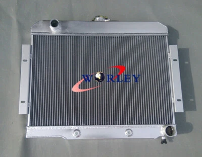 3 ROW For Jeep CJ CJ5 CJ6 CJ7 GM Chevy Config CONVERSION 70-85 Aluminum Radiator Foto 1 de 4
