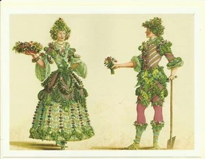 Ein Druck aus den Maschere von Burnacini - Farbdruck Print Faksimile Theater - Bild 1 von 2