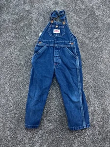 Round House Toddler Bib Overalls denim 4T Made in USA Farmer Rancher Cowboy - Picture 1 of 8