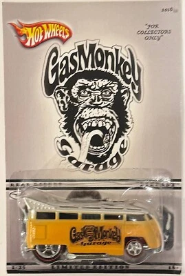 VW Drag Bus Custom Hot Wheels Gas Monkey Garage Series con RR #4 ¡Solo 25 Hecho! Foto 1 de 2