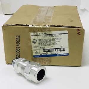 "CONECTOR DE CABLE REVESTIDO DE METAL THOMAS & BETTS STE050 STAR TECK 1/2" ¡CAJA DE 20 QUILATES! ¡NUEVO! - Imagen 1 de 12