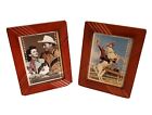 Roy Rogers and Dale Evans Wood Framed Leanin Tree Cards - Lot of 2 - 2002