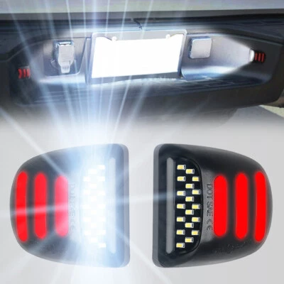 LED License Plate Light Red DRL For GMC Sierra 1500 2500 3500 Yukon XL 2000-2006 Foto 1 de 4