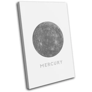 Planets Mercury Modern Cosmos Space SINGLE LONA pared arte Foto impresion - Imagen 1 de 1