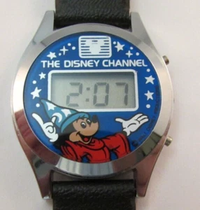 Vintage Disney Channel Mickey Mouse Apprentice Fantasia Quartz Watch Runs Great - Picture 1 of 5