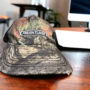 Freightliner Mesh Snapback Ball Cap Hat Camo Adj NWOT - Picture 1 of 6