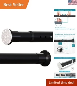 No-Drill Adjustable Tension Rod (141.7-161.4 in) for Stylish Room Separation - Picture 1 of 8