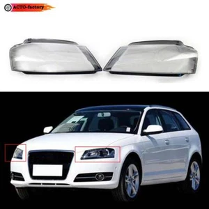 Transparent For Audi A3 8P S-line S3 RS3 2008-2012 Front Headlight Lens Shell - Picture 1 of 9