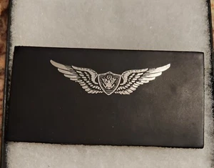 ARMY PATCH, AVIATION FLIGHT SUIT PATCH, LEATHER NAME TAG, Basic Air Crew. BADGES - Picture 1 of 2