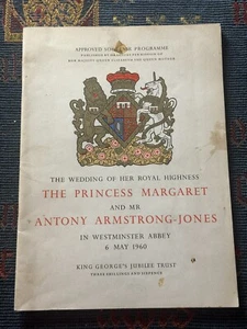 The Wedding of Princess Margaret Souvenir Programme Booklet 6th May 1960 - Picture 1 of 9