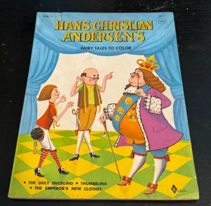 1961 Hans Christian Anderson's Coloring Book Unused by Waldman - Picture 1 of 6