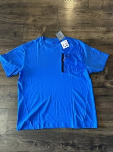 Puma Open Road Crew Neck Short Sleeve T-Shirt Mens Blue Casual Tops 67589547 XL - Picture 1 of 4