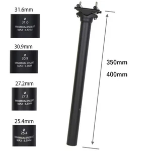Ultralight Carbon Seatpost 25.4/27.2/30.9/31.6mm Carbon Bicycle Seat Post Tube - Picture 1 of 23