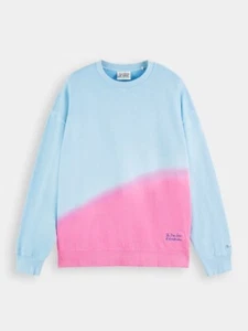 Sudadera Scotch & Soda Teñida Cuello Redondo Algodón Orgánico Talla Mediana - Imagen 1 de 4