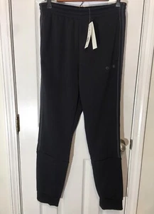 Pantalones para correr de lana Adidas para hombre de 3 rayas talla M (negros) (NUEVOS CON ETIQUETAS) ¡Envío gratuito! - Imagen 1 de 3