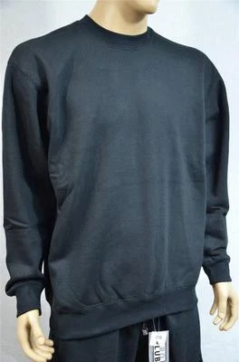 1 NEW PRO CLUB HEAVY WEIGHT FLEECE CREW NECK SWEATSHIRT BLACK S-7XL 1PC - Image 1 of 2
